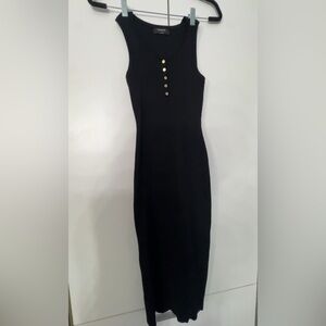 The Workshop Black Ribbed Top